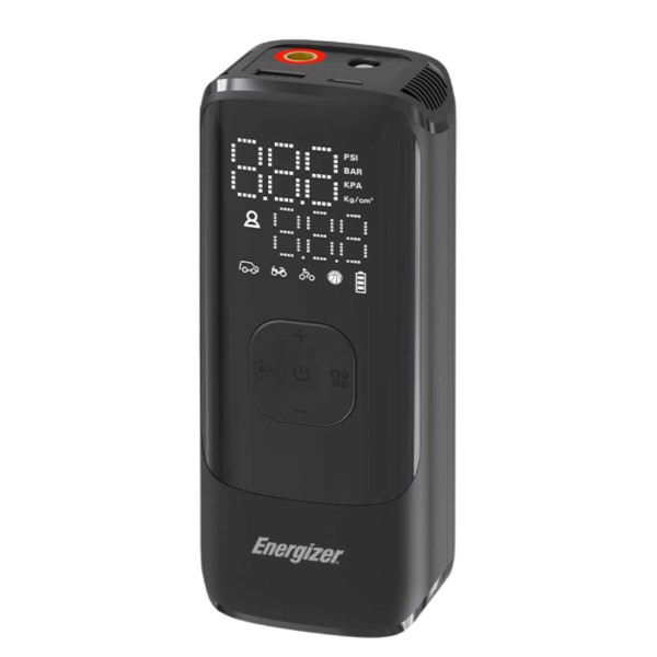 Фото - Автокомпрессор Energizer PAC4000 150 PSI, Power Bank 2000mAh Black